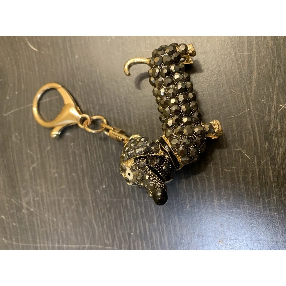 Bag Charm Keychain – Luxury, Dachshund, Puppy Dog Bling Bag Charm Keychain